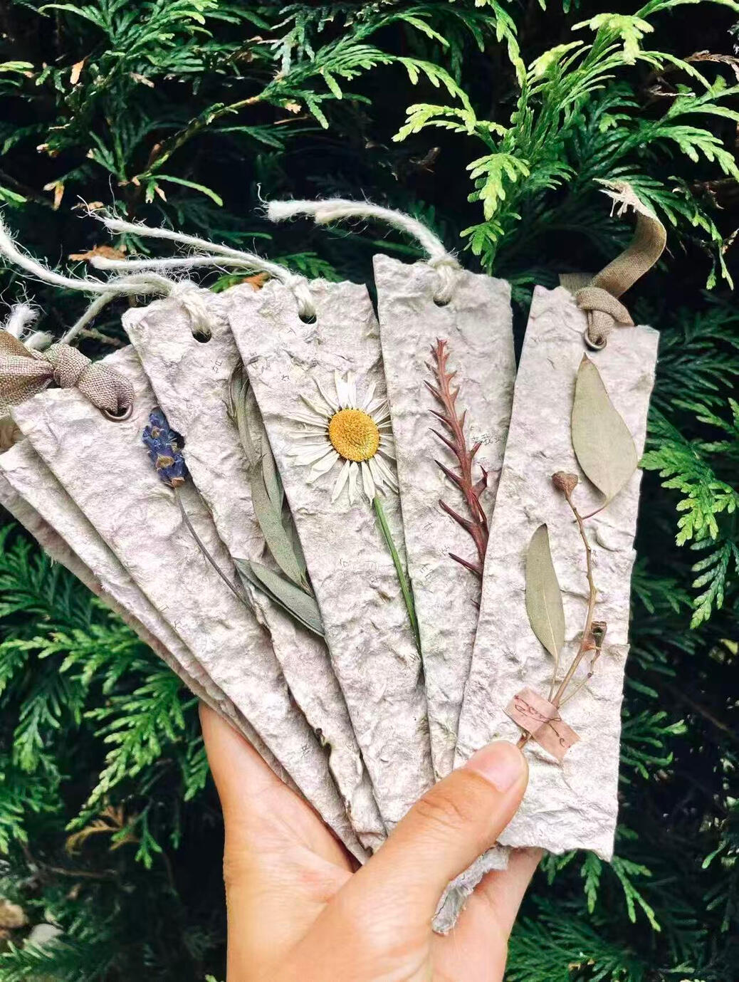 Handcrafted Paper Bookmarks